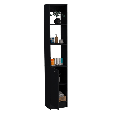 Armario de Baño Parks Wengue 33.1x180.6cm de Piso con Tres Entrepaños - Muebles para Baño | Bylmo
