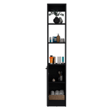 Armario de Baño Parks Wengue 33.1x180.6cm de Piso con Tres Entrepaños - Muebles para Baño | Bylmo