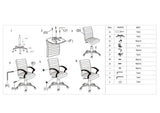 Silla de Oficina X 59B Negra 59x92cm con Apoya Brazos - Sillas de Oficina | Bylmo
