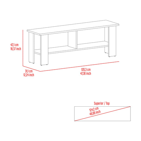 Mesa para TV Navia Fresno Europeo 120.3x42.1cm para TV Hasta 55 pulgadas - Muebles de TV | Bylmo
