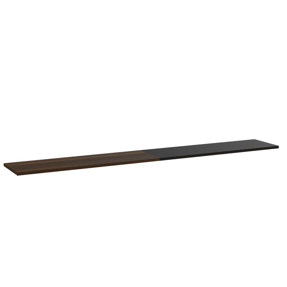Repisa Wall Z Classic Caramelo 160x1.5cm con Dos Entrepaños - Repisas y Percheros | Bylmo