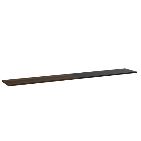 Repisa Wall Z Classic Caramelo 160x1.5cm con Dos Entrepaños - Repisas y Percheros | Bylmo