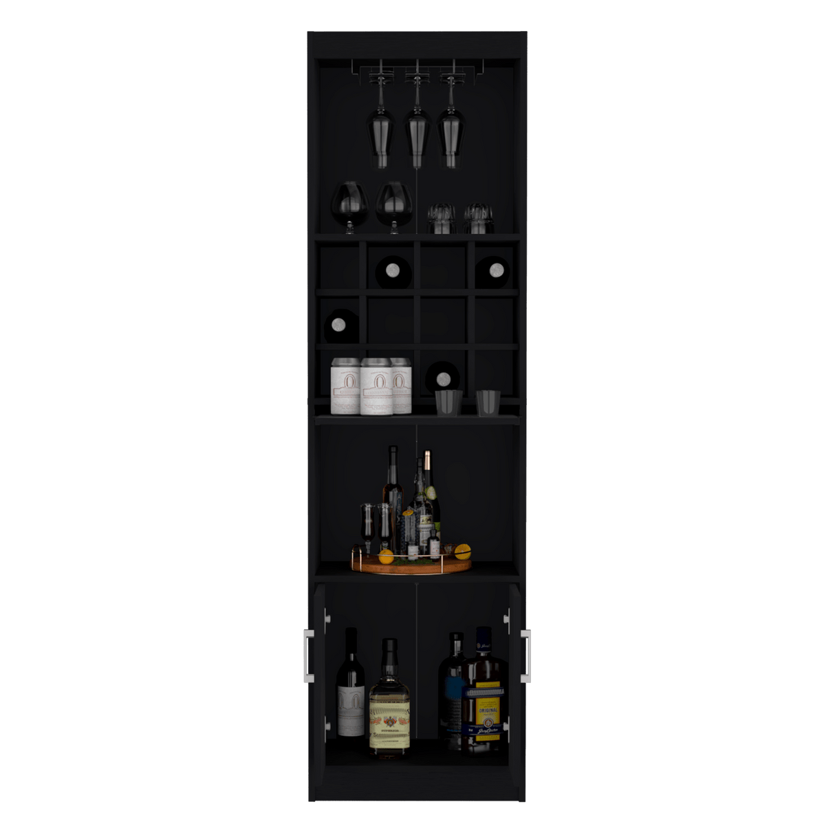 Bar Alto Kevil Wengue 51x180.6cm de Piso - Bares | Bylmo