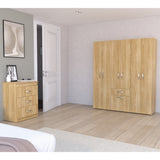 Combo Closet y Cómoda Mayer Fresno Europeo 141.1x164.2cm Con 4 Cajones - Closets | Bylmo