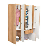 Combo Closet y Cómoda Mayer Fresno Europeo 141.1x164.2cm Con 4 Cajones - Closets | Bylmo