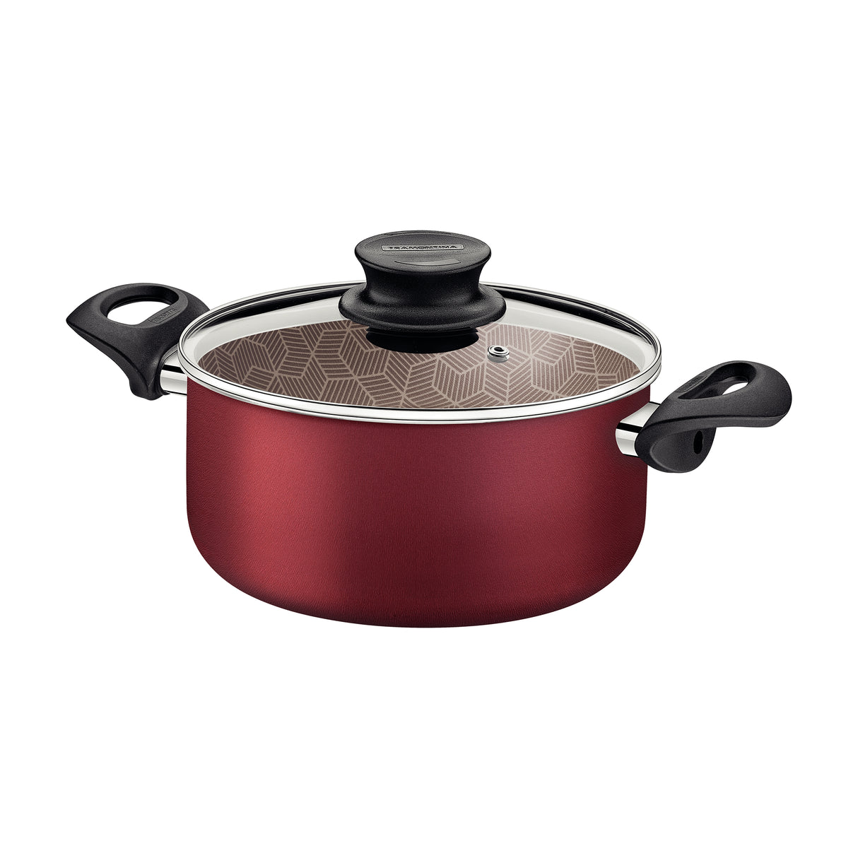 Cacerola Paris Rojo 25.3x17.8cm Antiadherente de 5 Litros - Ollas y Sartenes | Bylmo