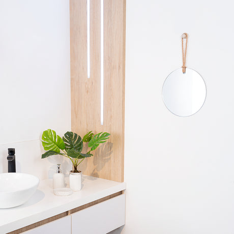 Espejo Andy 45x30cm Redondo Sin Marco - Espejos Decorativos | Bylmo