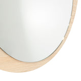 Espejo Ary 60x60cm Redondo Con Marco en Madera - Espejos Decorativos | Bylmo