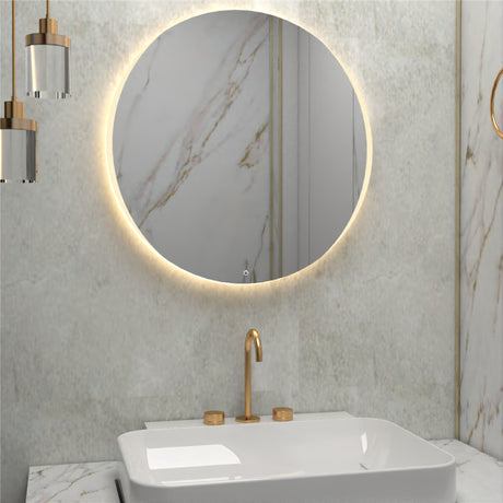 Espejo Dakota 60x60cm Redondo Sin Marco - Espejos Decorativos | Bylmo