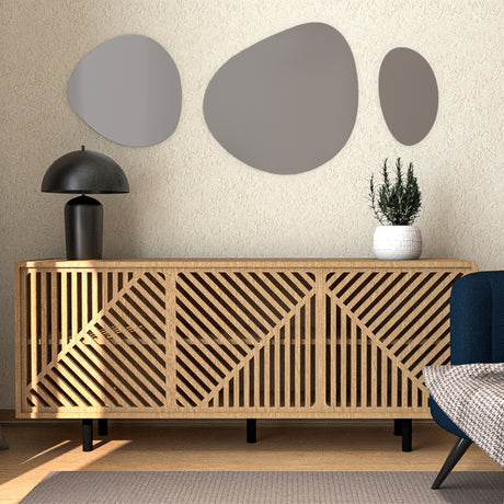 Espejo Gocce 52x60cm Ovalado Sin Marco - Espejos Decorativos | Bylmo