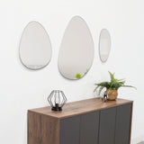 Set de 3 Espejos Gocce 50x60cm Ovalado Sin Marco - Espejos Decorativos | Bylmo