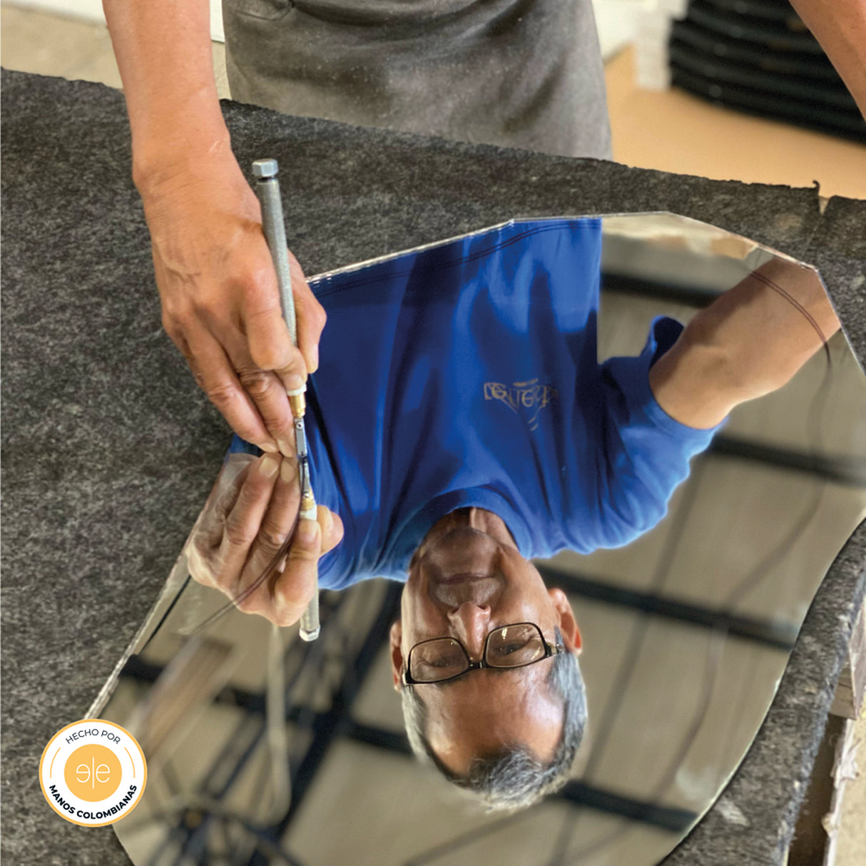 Set de 3 Espejos Gocce 50x60cm Ovalado Sin Marco - Espejos Decorativos | Bylmo