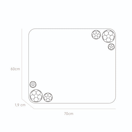 Espejo Infantil 60x70cm Rectangular Sin Marco - Espejos Decorativos | Bylmo