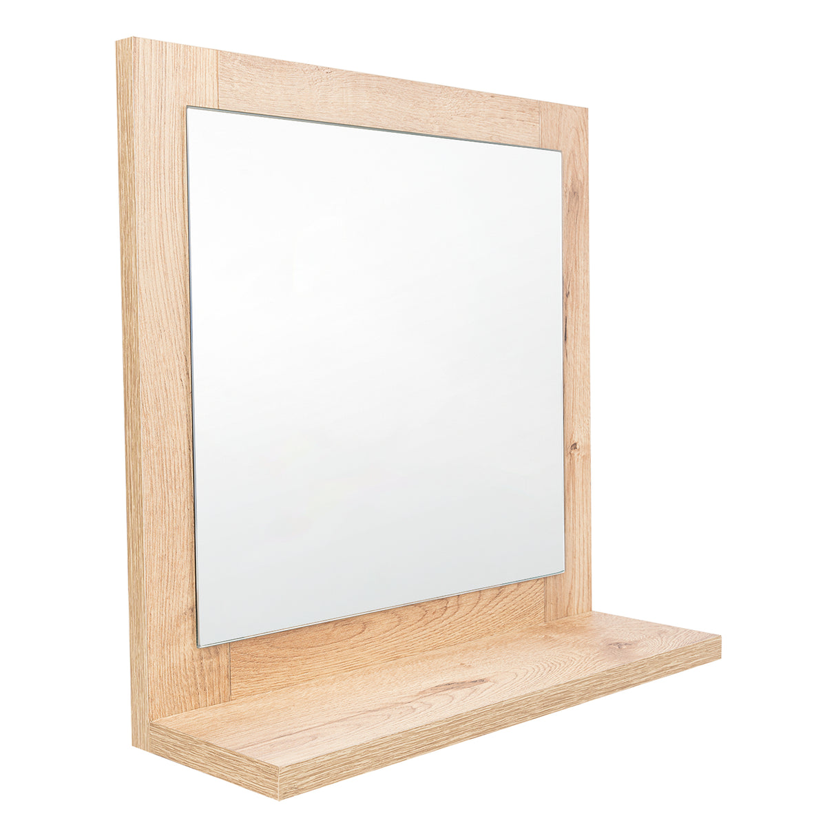 Espejo Make - Up 35x35cm Rectangular Con Marco en Madera - Espejos Decorativos | Bylmo