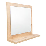 Espejo Make - Up 35x35cm Rectangular Con Marco en Madera - Espejos Decorativos | Bylmo