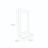 Espejo Shaver 23x35cm Rectangular Con Marco En Madera - Espejos Decorativos | Bylmo