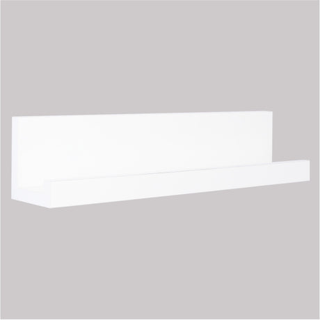Repisa Julia Blanco 10x45cm en Forma de J - Repisas y Percheros | Bylmo
