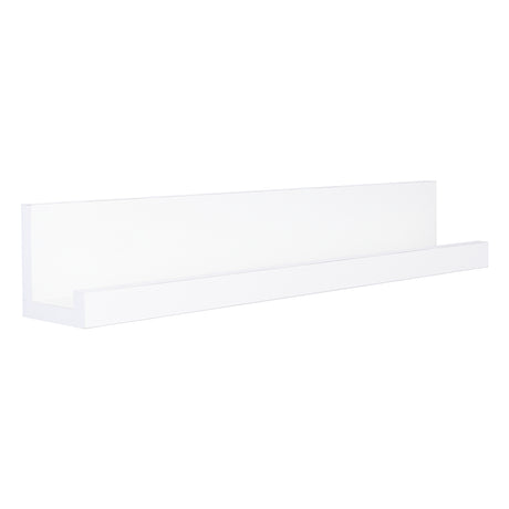 Repisa Julia Blanco 10x60cm en Forma de J - Repisas y Percheros | Bylmo