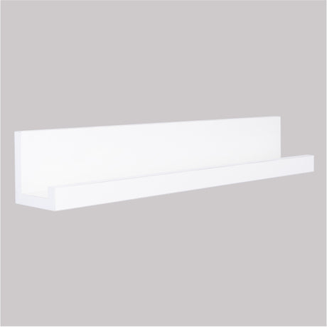 Repisa Julia Blanco 10x60cm en Forma de J - Repisas y Percheros | Bylmo