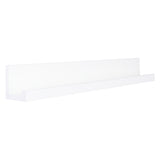 Repisa Julia Blanco 10x75cm en Forma de J - Repisas y Percheros | Bylmo
