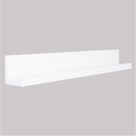 Repisa Julia Blanco 10x75cm en Forma de J - Repisas y Percheros | Bylmo