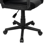 Silla de Oficina Ottis Negra 50x97cm Giratorio con Soporte Lumbar - Sillas de Oficina | Bylmo
