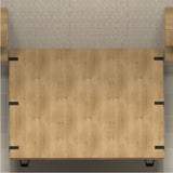 Base Cama Rebecca Madera Clara Natural 160x197cm Para Colchón Queen 160 X 190 Cm - Camas | Bylmo
