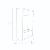 Matera Leyla Blanco 50x12cm Rectangular Tradicional de Piso - Materas y Macetas | Bylmo