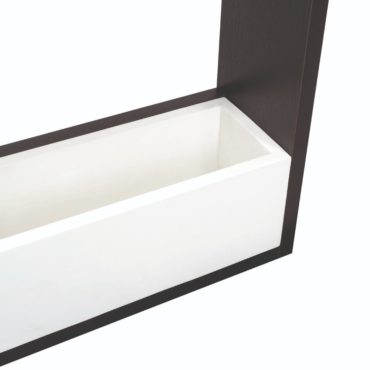 Matera Leyla Blanco 70x12cm Rectangular Tradicional de Piso - Materas y Macetas | Bylmo