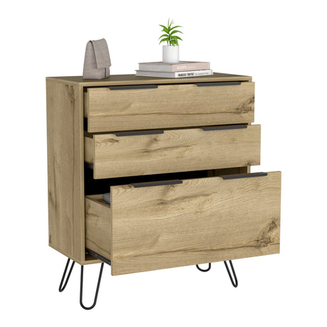 Cómoda Concepto D Duna 76.5x93cm Con Patas y Tres Cajones - Cajoneras y Comodas | Bylmo