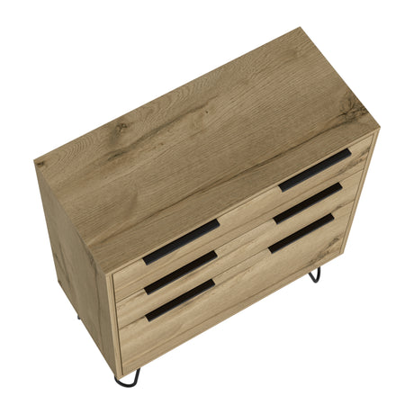 Cómoda Concepto D Duna 76.5x93cm Con Patas y Tres Cajones - Cajoneras y Comodas | Bylmo