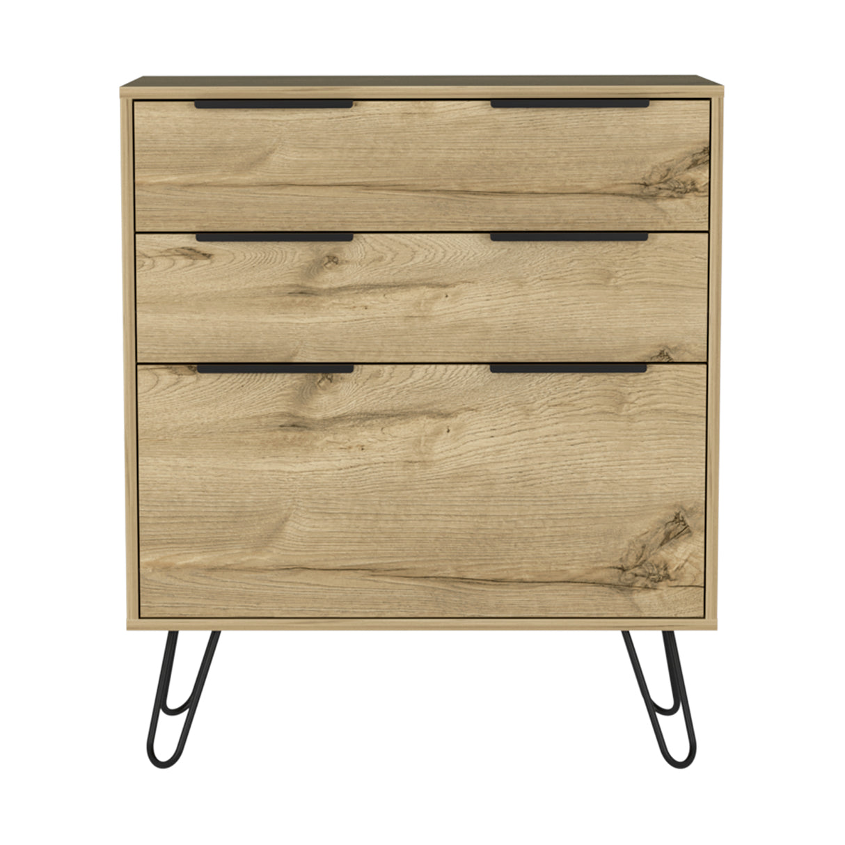 Cómoda Concepto D Duna 76.5x93cm Con Patas y Tres Cajones - Cajoneras y Comodas | Bylmo