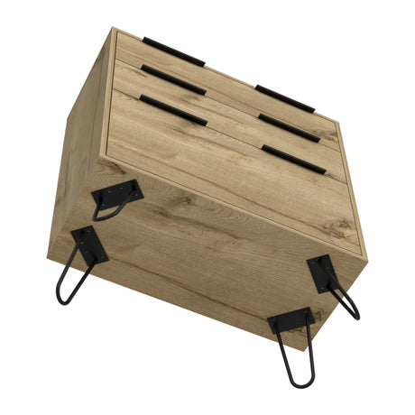 Cómoda Concepto D Duna 76.5x93cm Con Patas y Tres Cajones - Cajoneras y Comodas | Bylmo