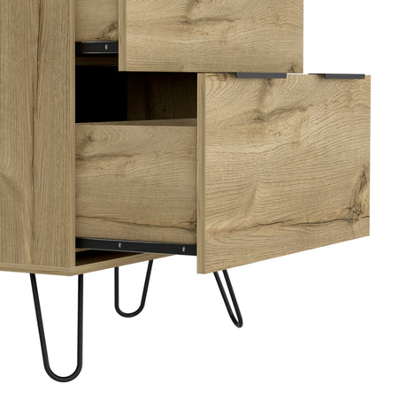 Cómoda Concepto D Duna 76.5x93cm Con Patas y Tres Cajones - Cajoneras y Comodas | Bylmo