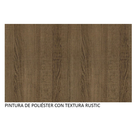 Cocina Integral Emilly Fit Marron 229x201cm con Mesón de Madera - Cocinas | Bylmo