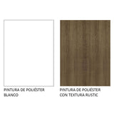 Cocina Integral Glamy Blanco y Marron 150x225cm sin Mesón - Cocinas | Bylmo