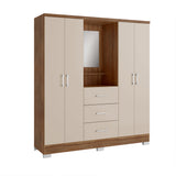 Closet Munari Freijo 160x198cm Con Tres Cajones Y Tres Entrepaños - Closets | Bylmo
