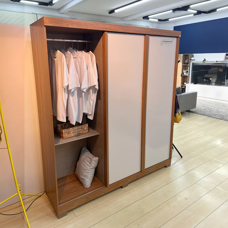 Closet Munari Freijo 180x200cm Con Tres Cajones Y Cuatro Entrepaños - Closets | Bylmo