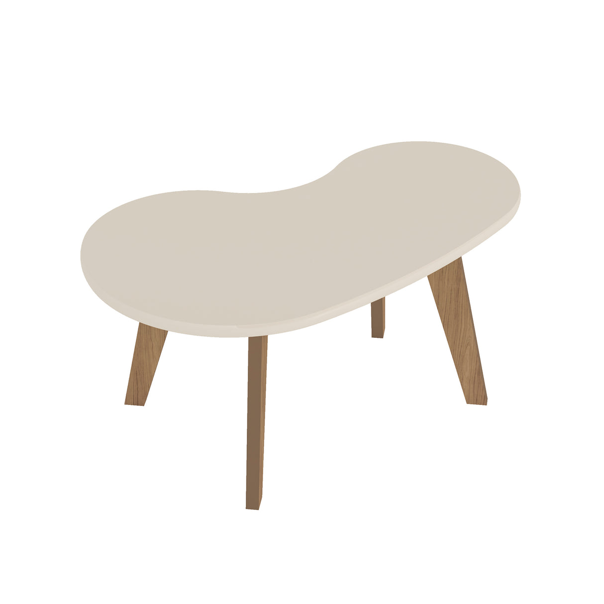 Mesa de Centro Centem Blanco 91x44cm con Forma Irregular - Mesas de Centro | Bylmo