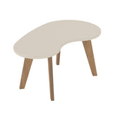 Mesa de Centro Centem Blanco 91x44cm con Forma Irregular - Mesas de Centro | Bylmo