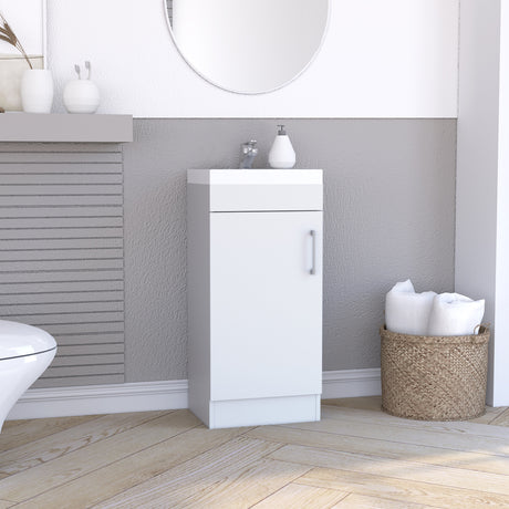 Mueble para Lavamanos Madrid Blanco 40x83cm Con Lavamanos - Muebles para Lavamanos | Bylmo