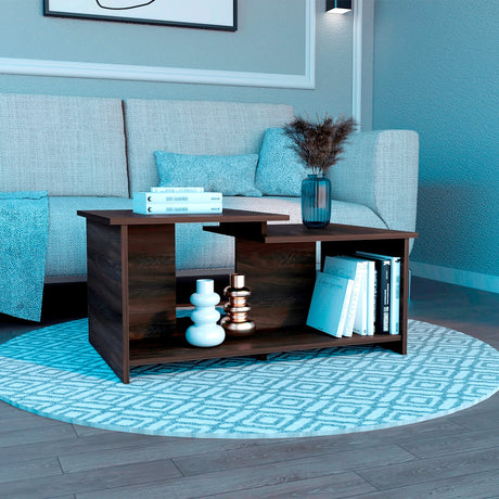 Mesa de Centro Wema Carbón 89.1x42cm En Escalera - Mesas de Centro | Bylmo