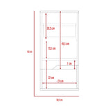 Armario de Baño Laurent Plomo y Duna 30x62cm Flotante - Muebles para Baño | Bylmo