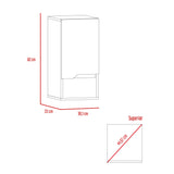Armario de Baño Laurent Plomo y Duna 30x62cm Flotante - Muebles para Baño | Bylmo