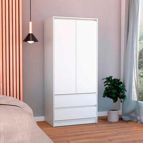 Closet Austin Blanco 80x180cm Con Cuatro Compartimientos - Closets | Bylmo
