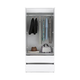 Closet Austin Blanco 80x180cm Con Cuatro Compartimientos - Closets | Bylmo