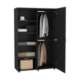 Closet Eco 120 Wengue 120.1x184cm Con Seis Compartimientos - Closets | Bylmo