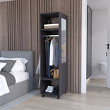 Closet Custer Wengue 40x160cm Con Tres Compartimientos - Closets | Bylmo