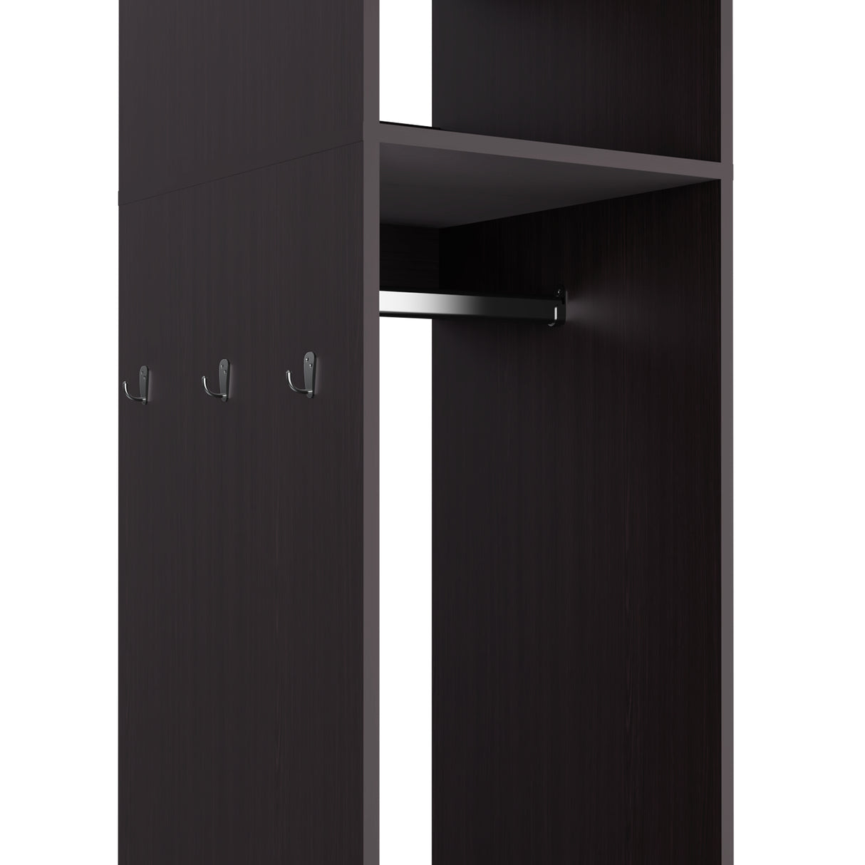 Closet Custer Wengue 40x160cm Con Tres Compartimientos - Closets | Bylmo