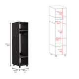 Closet Custer Wengue 40x160cm Con Tres Compartimientos - Closets | Bylmo